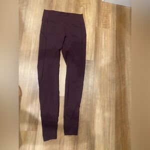 Lululemon Athletica Deep Burgundy Leggings
